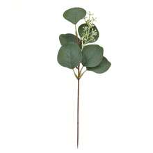 綠色人造植物花環，鄉村風花環，適用於門、牆壁、窗戶裝飾，婚禮裝飾，派對裝飾 - 彩色 - 查看 15