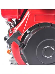 10HP 4Stroke Single-Cylinder Diesel Engine 418CC 6300W Recoil 3600RPM Air Cooled Red - as Pic - View 6