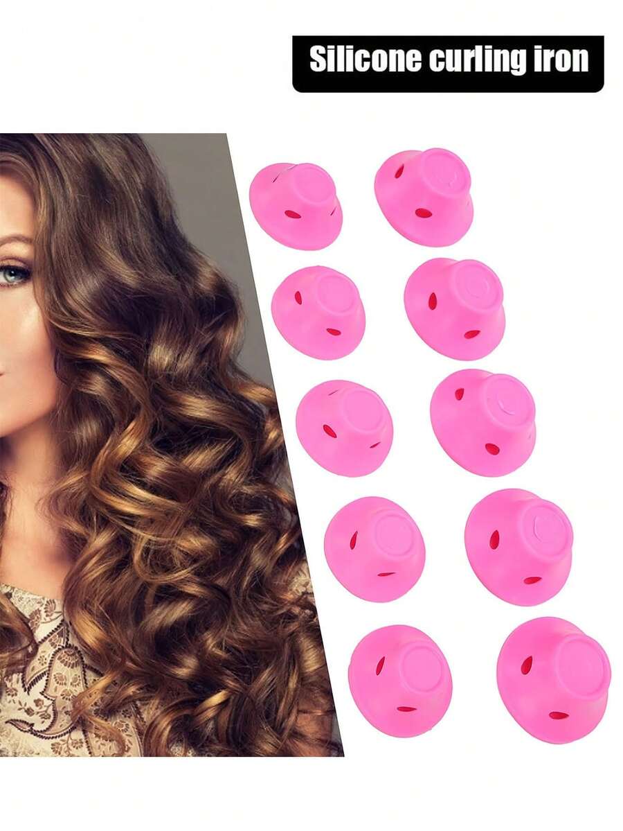 20/10/1pc Heatless Curling Rod, Silicone Bell Curling Rod, Easily Curl All Hair Types, Suitable For Women's Home Hairstyles, Easy To Operate, Curling Rod, Curling Comb, Curling Rod, Curling Products, Heatless Curling, Curling Rod, Hair Salon