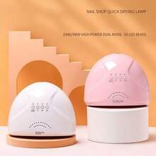 LUYAO SUNone LED Nail Lamp, Gel Nail Polish UV Drying Light, 3-Level Timer, White - White - View 7