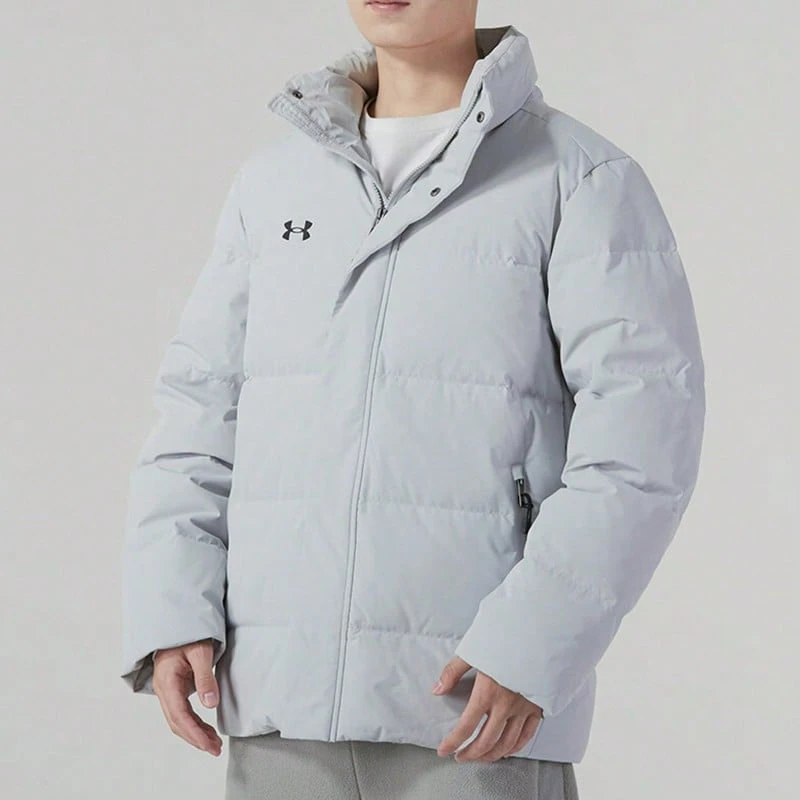UNDER ARMOUR Unisex Warm Sports Down Jacket - Light Grey - View 1