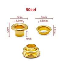 10/30/50 Set Metal Eyelet With Washer Grommet Ring Air Hole Rivet For Leather Bag Shoes Belt Cap Clothes - A - View 12