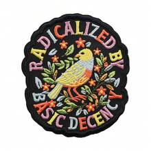 Parche bordado de calavera punk para motocicleta, parche termoadhesivo de ala de pájaro polilla gótica, parche decorativo DIY para chaqueta de mezclilla y mochila - C - Ver 14