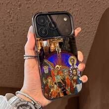 Orthodox Cross Icon Jesus God Phone Case For IPhone 17,16,15,14,13,12,11,Pro,Max,Plus,E,Air,Mini Black Tpu Cover ANDB - z8 - 查看 6