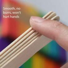 Ice Cream Sticks Wooden Sticks Popsicle Sticks Architectural Model House DIY Craft Materials - Multicolor - View 9