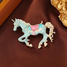 1pc Women's Unicorn Horse Brooch, Suitable For Daily Wear - Unicorn Horse - View 11