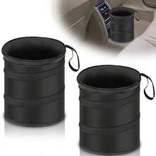 Bộ 3/5 thùng rác treo xe hơi gấp gọn, chống thấm nước, chống rò rỉ + móc treo đa chức năng ẩn phía sau ghế xe, túi đựng rác treo xe hơi, túi rác vải Oxford có thể gấp gọn, phụ kiện xe hơi, trang trí xe hơi - màu đen - Xem 12