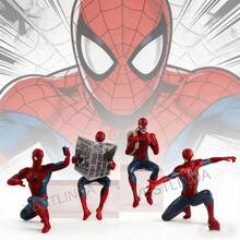 4pcs Super Hero Model 7-9cm Mini Avengers Series Decor, Christmas And Party Gift - M - View 3