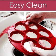 Multi Functional Non Stick Fried Egg Mold, Made Of Silicone Anti Scald Material, Reusable, Foldable For Storage, Suitable For Cooking And Baking Tools In The Kitchen, Kitchen Utensils, Graduation Gifts, And Holiday Gifts, - Multicolor - View 8