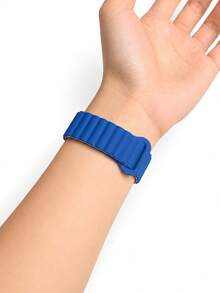 1件中性矽膠磁吸式錶帶，相容 ，適用 42mm、38mm、40mm、41mm、44mm、45mm、46mm、49mm 尺寸，時尚智慧手錶替換錶帶，適用 Ultra2、Ultra SE2、SE 11、10、9、8、7、6、5、4、3、2、1 系列，可作為學生返校禮物 - 彩色 - 查看 4