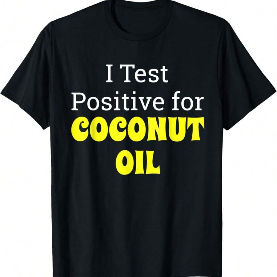 Funny Coconut Oil Shirt - Black - View 1