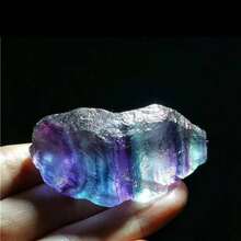 Natural Colorful Fluorite Aromatherapy Stone - Aquarium Landscape Decoration Crystal Mineral Specimen (Random One) - Multicolor - View 3