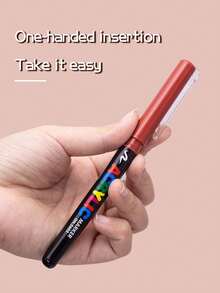 GuangNa Skin Tone/Macaron Color Multi-Specification Color Set, Skin Tone Acrylic Paint Pens, Soft Tip, Quick Drying, Suitable For Glass, Fabric, Illustration, Sketching, Painting, Metal, DIY Crafts, Back To School Essential Stationery - Marker Pen (set) - View 5