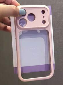 新款智慧型手機保護殼 時尚可愛 極簡創意 個性化 3合1材質 加厚2.8mm 彩色純色 高階磨砂親膚手感 粉色 藍色 黑色 白色 透明背板 全包覆 防摔 適用於 iPhone 11/12/13/14/15/16/17/17 Pro Max/17 Pro/12 Pro/12 Pro Max/13 Pro/13 Pro Max/14 Pro/14 Pro Max/15 Pro/15 Pro Max/16 Pro Max/16 Pro - 粉色 - 查看 10