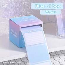 256 Sheets/Box, Boxed Sticky Notes, Fully Adhesive Removable Pages, Small Self-Adhesive Labels, For Quick Messages And Reminders, Suitable For Office, School, Home Organization, Portable Quick Paper, For Desktop And Temporary Tasks - one-size - View 13