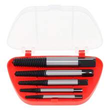 5 Pcs Professional Screw Extractor Set, Left-Handed Extractor Set, Carbon Steel Material, For Removing Damaged Screws And Tubes - 1 SET - View 1