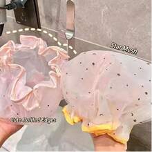 Women's Waterproof Shower Cap, Thick Head Cover For Bathing, Makeup, Kitchen Oil Smoke And Dust Protection, Home Use, Shower Accessories - Multicolor - View 2