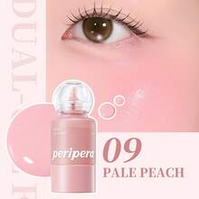 PERIPERA Syrupy Tok Cheek #09 Pale Peach 1瓶 9g，奶白色清透水光多功能液體腮紅，不卡粉，適合冷色調與輕暖色調膚色，春季極簡裸妝 - 009 含奶蜜桃(粉紅薯) - 查看 7