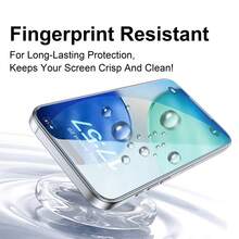 XINHONGYU 2片裝高畫質鋼化玻璃螢幕保護貼，相容 iPhone 17 Pro Max，9D 高畫質透明鋼化玻璃保護貼，全螢幕覆蓋鋼化玻璃膜，9H+ 硬度，相容 iPhone 17 Pro，9H 9D 保護玻璃，高畫質玻璃螢幕保護貼 - 無色 - 查看 4