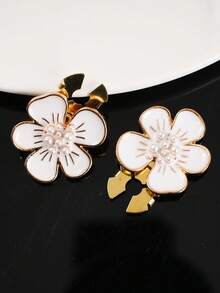 1/2 piezas Clip de cubierta de botón para camisa, decoración de gemelos sin costura, clip de flor de metal DIY para cuello de camisa, traje y vestido, accesorio de moda, regalo - A - Ver 8