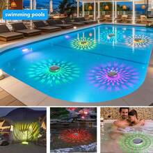 2pcs RGB Floating Solar Pool Lights With Remote Control, 9 Colors And 3 Modes, Timer And Memory, Floating Light - RGB - View 4