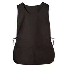 1pc Polyester Shoemaker Apron With Pockets, Unisex Sleeveless Solid Color Apron, 4 Adjustable Side Ties, Durable Professional Work Apron, Suitable For Supermarket, Restaurant, Barbershop, Nurse, Home Use - Multicolor - View 15