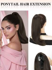 nimoki 14 Inch Elegant Claw Clip Ponytail Hair Extension, Heat-Resistant Synthetic Fiber, Easy To Wear Hair Accessory, Suitable For Women's Daily Use And Various Occasions - Multicolor - View 12