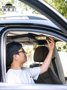 CAMPINGMOON Car Interior Expansion 4-Pocket Mesh Bag, 4-Corner Hanging Storage Net Pouch For Car Roof Ceiling, B-965 - Black - View 4