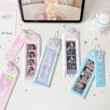 甜美女孩可愛音符生活 4格卡套，偶像 4張照片卡展示套，附吊飾印章收納保護盒 - 多色 - 查看 9