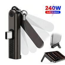 1 قطعة/2 قطعة محول USB-A إلى USB-C بقدرة 240 واط مع حامل هاتف، محول شحن سريع ونقل بيانات USB 2.0، متوافق مع iPhone 17/ محول USB إلى USB-C - متعدد الألوان - مشاهدة 12