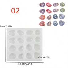 1pc Asymmetrical Earring Stud Pendant Keychain Silicone Mold, Epoxy Resin Casting Mold, Suitable For Jewelry Accessories, Keychain, Pendant Making, Perfect For Handmade Crafts, Easy Demolding And Reusable - Silicone Mold - View 10