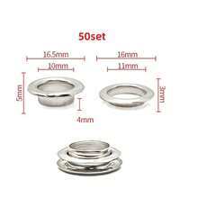 10/30/50 Set Metal Eyelet With Washer Grommet Ring Air Hole Rivet For Leather Bag Shoes Belt Cap Clothes - A - View 42