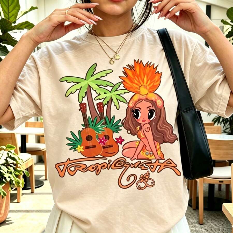 Women T-Shirts - Apricot - View 1
