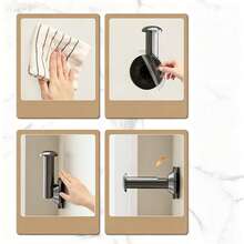1PC Suction Cup Clothes Hanger Storage Rack, No Drilling Required, Telescopic Wall-Mounted Balcony Organizer, Home Drying Rack, Space Saving Adjustable Laundry Drying Rack For Bathroom Dorm RV, Strong Suction, Mothers Day Fathers Day Gift - White - View 2