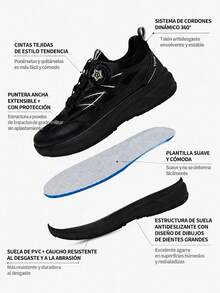 Men Hiking & Trekking Shoes - Black - View 6