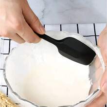Kuchencreme-Silikonspatel-Set 6-teilig| Antihaftbeschichtet, hitzebeständig, für Glasur, Zuckerguss und Backdekorationen. - Schwarz - Übersicht 5