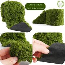 1件 120cm 人造苔蘚桌旗 人造苔蘚墊,適用於派對、婚禮、生日 DIY 桌面裝飾,居家裝飾苔蘚 - 多色 - 查看 8