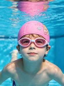 Children's Swimming Cap, Soft Silicone Material, Waterproof Anti-Slip High Elasticity, Suitable For 3-14 Years Old Boys And Girls, First Day Of School - Multicolor - View 4