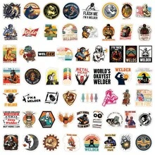 55Pcs Funny Welding Stickers Scrapbook Aesthetic Stickers Welding Helmet Stickers Hardhat Stickers Dirt Bike Stickers Vinyl Waterproof Stickers For Water Bottle,Computer,Laptop,Phone,Luggage,Notebook,Fridge - 1 - View 4