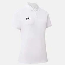 UNDER ARMOUR Women's Short Sleeve T-Shirt With Collar - White - View 5