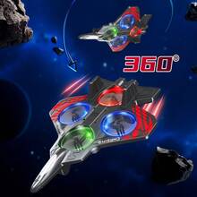 Foam Drone Airplane With LED Lights, 360° Rotation, 2.4GHz Remote Control, Flying Toy For Boys And Girls - View 6