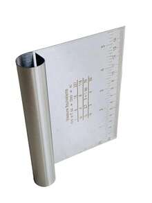 1件 15cm 麵團刮板，附管狀手柄的實用糕點切割器，6英吋烘焙麵包披薩派用工作台刮刀，多功能金屬片分隔墊 - 查看 6