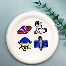 20PCS Space Theme Shoe Charms, High-Quality Odorless Durable PVC Material, Shiny Vibrant Detachable Cute Ins Fun Design, DIY Multi-Functional Compatible With Women's Shoes, Small Bags, Slippers, Clogs, All-Season Use, Meets Young Women's Sci-Fi Fashion Needs - Multicolor - View 6