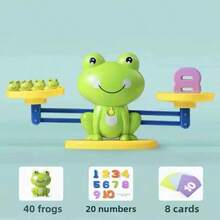 Frog Balance Scale Math Educational Toy, Toddler Number Recognition Addition & Subtraction Arithmetic Learning Tool, 3-Level Difficulty Challenge Cards, Hand-Eye Coordination & Balance Perception Training, Children's Desktop Game - Multicolor - View 15