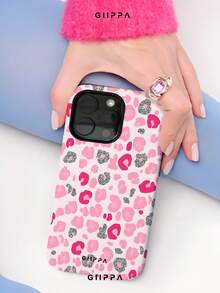 GIIPPA 1 Stück rosa Leopardenmuster Handyhülle, kompatibel mit Handy 17 Pro Max, 16 Pro Max, 15 Pro Max, 14 Pro Max, 11/12/13/14/15/16 Pro Max Plus, koreanisches hochwertiges modisches, lustiges und elegantes Design, geeignet für Männer und Frauen, perfektes Geschenk für die Freundin zu Weihnachten, Valentinstag, Ostern, Hochzeitssaison und Geburtstag! - Verschiedenfarbig - Übersicht 5