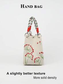 Cute Cartoon Multi-Color Knot Bucket Bag, Handheld Tote Bag, Elegant Travel Multi-Function Handbag - Multicolor - View 2