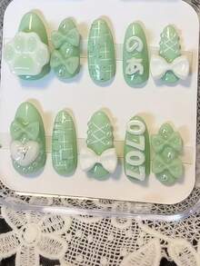 Japanese Style DIY 1pc Silicone Nail Art Mold With Japanese Numbers, Letters And Nameplate 3D Accessories Nail Mold - Clear - View 9