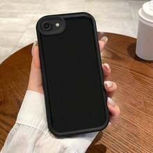 適用於 iPhone 17e 防震保護殼 相機防震抗震 磨砂軟質後蓋 兼容 17 Pro Max 16 15 14 13 Plus 12 11 Mini，時尚防震防滑手機保護殼，保護套，適用於 iPhone 17 Pro Max 保護殼，適用於 iPhone 17 Pro 保護殼 - 黑色 - 查看 1