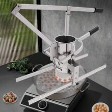 Manual Meatball Maker, Commercial Meatball Forming Machine, Meat Ball Shrimp Ball Processing Forming Machine 3 Size Meat Ball Making Tool Stainless Steel Meatball Former For Home Restaurants - Silver - View 3