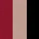 Black/Khaki/Wine Red